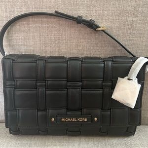 Brand New with Tags Michael Michael Kors Ivy Large Woven Crossbody Bag